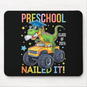 Preschool Graduation Cl Of 2025 Graduate Dinosaur  Mouse Mat