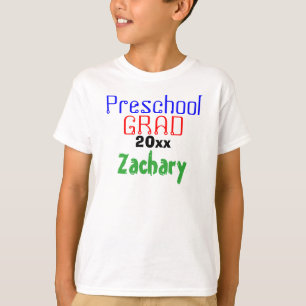 Preschool Graduation Green NAME T-Shirt
