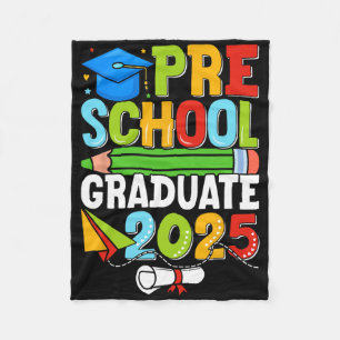 Preschool Graduation Shirt 2025 Kids Boys Pre-k Gr Fleece Blanket
