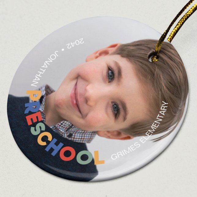 PreSchool Keepsake Photo Ceramic Tree Decoration (Creator Uploaded)