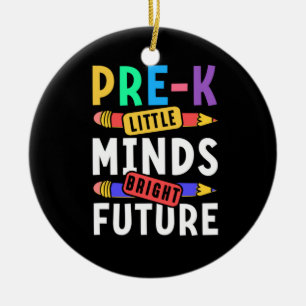 Preschool Kids Back to School Little Minds Bright Ceramic Tree Decoration