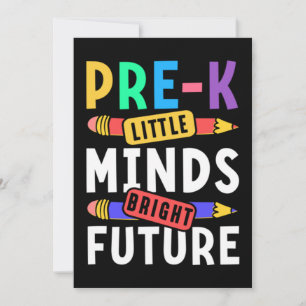 Preschool Kids Back to School Little Minds Bright Invitation