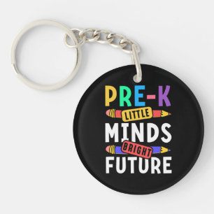 Preschool Kids Back to School Little Minds Bright Key Ring