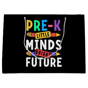 Preschool Kids Back to School Little Minds Bright Large Gift Bag