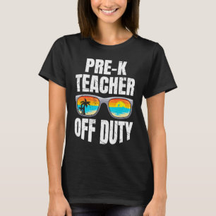 Preschool kindergarten educator off duty teacher   T-Shirt