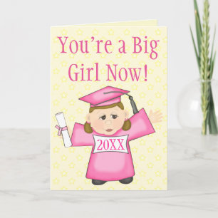 Preschool / Kindergarten Girl Graduation Card