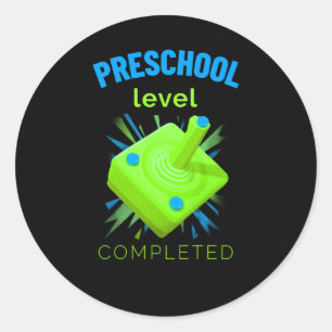 preschool level complete classic round sticker
