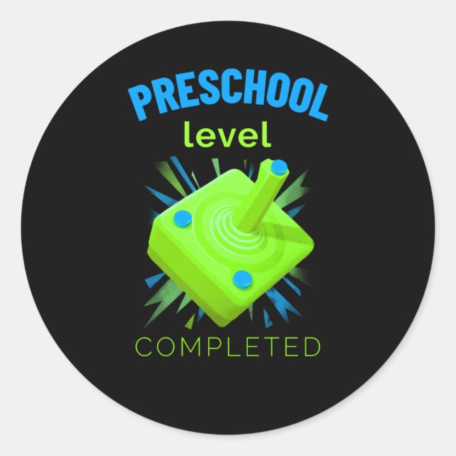 preschool level complete classic round sticker (Front)