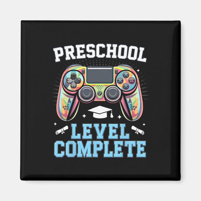 Preschool Level Complete Last Day Of School Gamer  Magnet (Front)