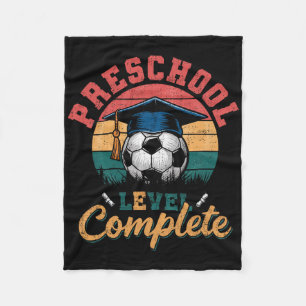 Preschool Level Complete Soccer Boy Girl Last Day Fleece Blanket