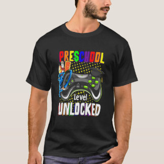 Preschool Level Unlocked Video Game Back To School T-Shirt