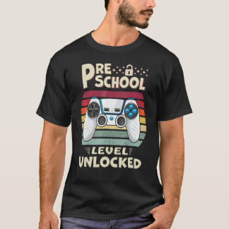 Preschool Level Unlocked Video Game Back To School T-Shirt