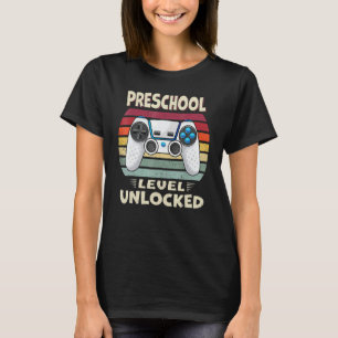 Preschool Level Unlocked Video Game Back To School T-Shirt
