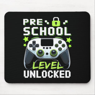 Preschool Level Unlocked Video Gamer Back To Schoo Mouse Mat