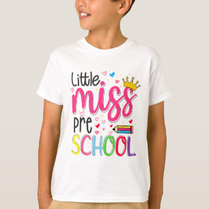 Preschool Little Miss Back To School Girls Prescho T-Shirt