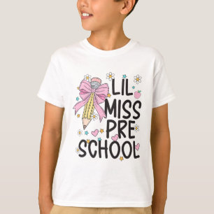 Preschool Little Miss Back To School Girls Prescho T-Shirt