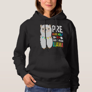 Preschool No Prob Llama Teacher Student First Day Hoodie