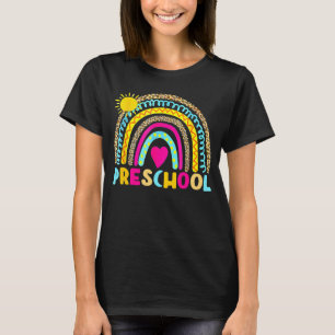 Preschool Rainbow Back To School Teacher Girls Boy T-Shirt