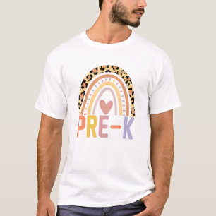 Preschool Rainbow Girls Boys Teacher Team Preschoo T-Shirt