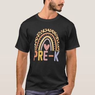 Preschool Rainbow Girls Boys Teacher Team Preschoo T-Shirt