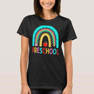 Preschool Rainbow Teacher Team Pre K Squad Girls B T-Shirt