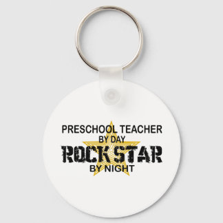 Preschool Rock Star by Night Key Ring