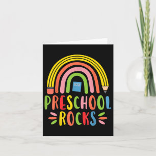 Preschool Rocks, Preschool Students & Teachers Card