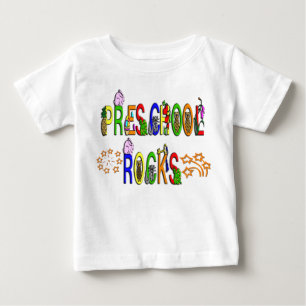 Preschool Rocks - Stars Baby T-Shirt