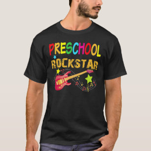 Preschool Rockstar Electric Guitar Back To School T-Shirt