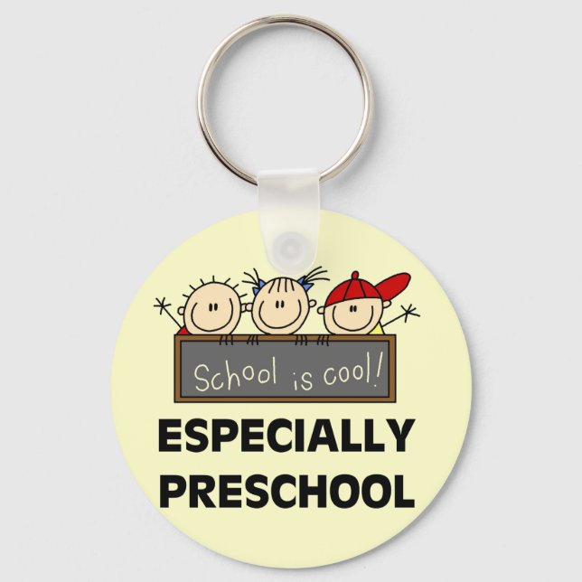 Preschool School is Cool Tshirts and Gifts Key Ring (Front)