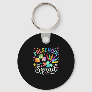 Preschool squad back to school cute cool teacher key ring