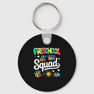 Preschool squad back to school cute cool teacher key ring
