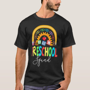 Preschool Squad Teacher Back To School Daycare App T-Shirt