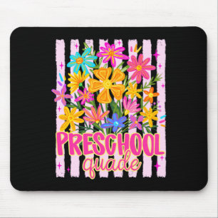 Preschool squad teacher floral back to school mouse mat
