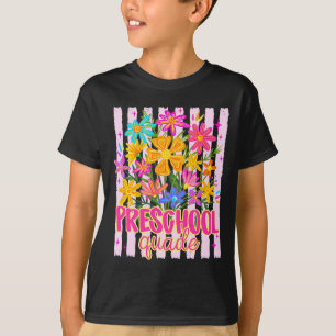 Preschool squad teacher floral back to school T-Shirt
