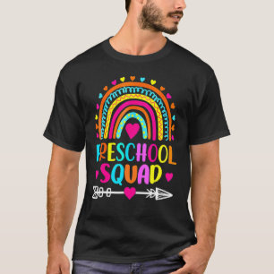 Preschool Squad Teacher Rainbow Back To School 1 T-Shirt