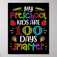 Preschool Teacher 100 Days Smarter 100th Day Of Sc