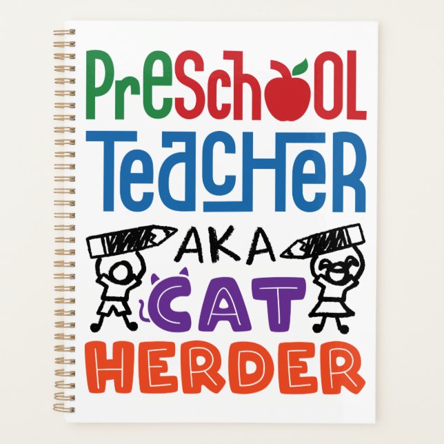 Preschool Teacher aka Cat Herder Planner (Front)