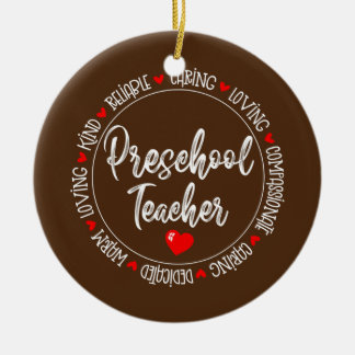 Preschool Teacher Back to School Daycare Ceramic Tree Decoration