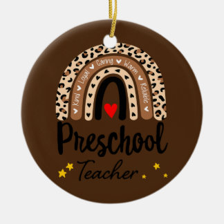 Preschool Teacher Back to School Daycare Ceramic Tree Decoration