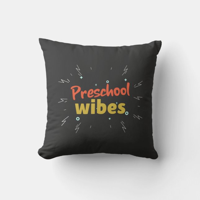 Preschool Teacher ,back to school  T-Shirt Cushion (Front)