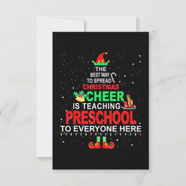 Preschool Teacher Christmas Card (Front)