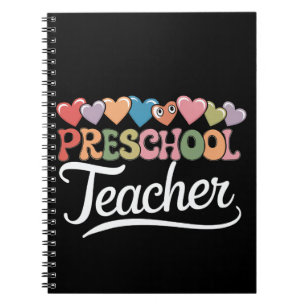 Preschool Teacher First Day Groovy Back To School Notebook