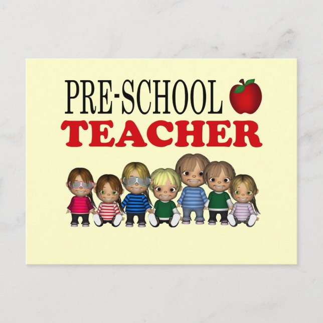 PRESCHOOL TEACHER POSTCARD (Front)