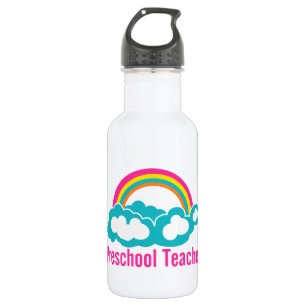 Preschool Teacher Rainbow Cloud 532 Ml Water Bottle