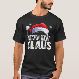 Preschool Teacher Santa Claus Christmas Matching C T-Shirt