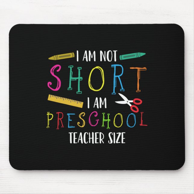 Preschool Teacher Short Pre-k Teacher  Mouse Mat (Front)