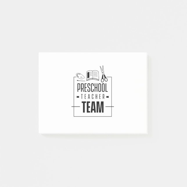 Preschool Teacher Team Post-it Notes (Front)