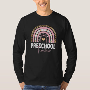 Preschool Teacher Team Preschool Squad Rainbow 3 T-Shirt