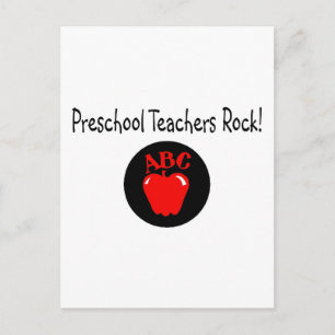 Preschool Teachers Rock Postcard